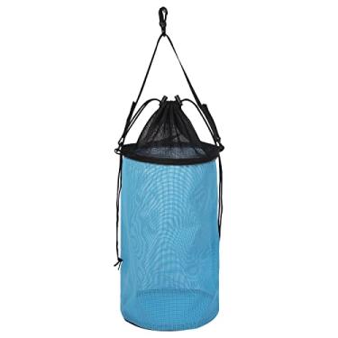 Imagem de YUJHON Bolsa De Malha Para Isca Pesca - Gaiola Armazenamento Iscas Vivas 3,8 Galões Com Rede Textilene
