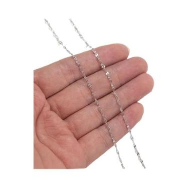 Imagem de Corrente Frisada De Aço Inoxidável De 2 Metros Para Colar DIY Pulseira