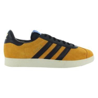Imagem de adidas Tênis masculino Gazelle Indoor, Ouro universitário/preto/branco/amarelo, 38