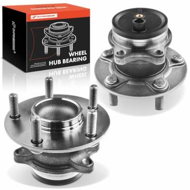 Imagem de A-Premium 2 rolamentos de roda traseira e conjunto de cubo com 5 terminais compatíveis com Mitsubishi Outlander 2013-2020, Outlander Sport 2013-2020, Eclipse Cross 2018-2020, RVR 2012-2019, apenas FWD