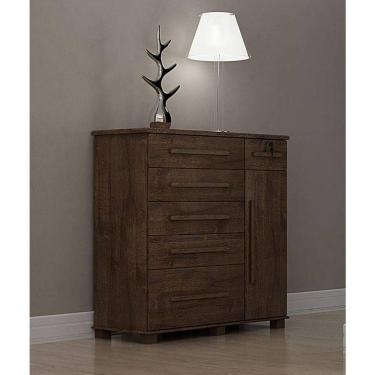 Imagem de Cômoda Para Quarto Com Sapateira 6 Gavetas - 046-canion - Star Móveis
