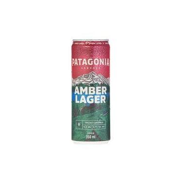 Imagem de Cerveja Patagonia Amber Lager Nacional Lata Sleek 350ml Caixa c/ 8 un 