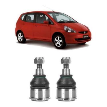Imagem de Par Pivô Suspensão Dianteira Honda Fit 2005 2006 2007 2008 - QualyKits