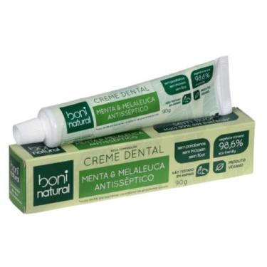 Imagem de Pasta De Dente Natural Menta E Melaleuca 90 G Boni Natural Vegano