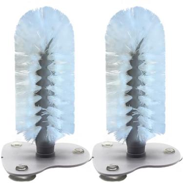 Imagem de DoubleWood Escova de tartaruga com ventosa para tanque, 2 peças de brinquedos de tartaruga para tanque aquático, acessórios de tanque de tartaruga, arranhador de tartaruga para tanque, brinquedos de