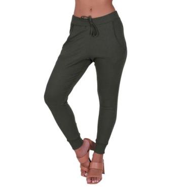 Imagem de Calça Jogger Canelada Inverno Feminina Comfy -c9 CALÇA VERA - BY TINA 