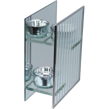 Imagem de CASTIÇAL PORTA VELA DECORATIVO HOME&CO 2 VELAS VIDRO 16x13x6cm TRANSPARENTE