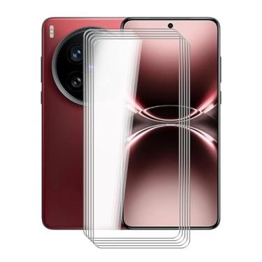 Imagem de YQINHHME Película protetora de tela de vidro temperado Vivo X200, [pacote com 5] Película protetora de dureza 9H para Vivo X200 Ultra (6,8 polegadas), altamente transparente, antiarranhões, película