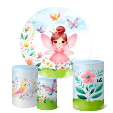 Imagem de Trio Capas Cilindro + Painel Redondo 1,50m Jardim (Jardim K1JRD014)