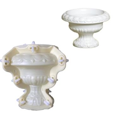 Imagem de DIYUNIMOULD Moldes de plantio de concreto, moldes de plantio de cimento para uso em jardins internos e externos (22 cm)