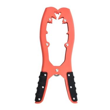 Imagem de Ancho de aço inoxidável âncora âncora âncora Gripper com dentes para pescar passeio de barco durável à prova de ferrugem Cramp âncora de caiaque para caiaques para canoas Paddle (Laranja)