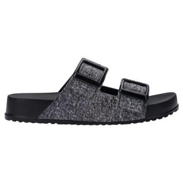 Imagem de Melissa cozy m-lover slide denim 36146, Preto, 33/34