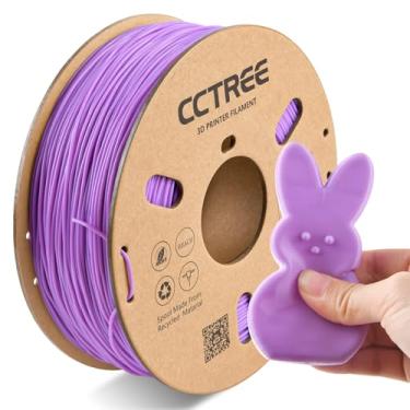 Imagem de CCTREE Filamento Tpu 1,75 Mm, Carretel De 1 Kg (2,2 Lbs), Flexível Para Impressora 3D, Dureza Shore 95A, Alta Elasticidade E Resistência Ao Impacto, Precisão Dimensional ± 0,03 Violeta