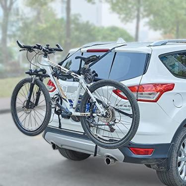 Imagem de Blueshyhall Suporte de bicicleta para carro, SUV, suporte de porta-malas, suporte de bicicleta, suporte de armazenamento