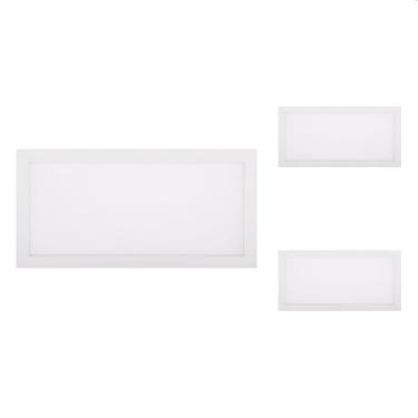 Imagem de 3 Painel de Led Blumenau Retangular de Embutir 30W Bivolt 6500K Luz Branca