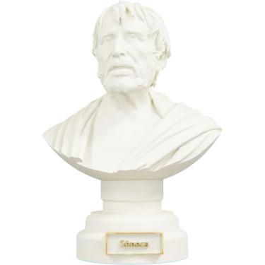 Imagem de Estátua Busto Sêneca - Filósofo Romano (Cor Mármore Dourado)