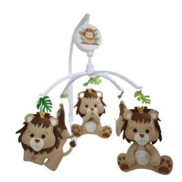 Imagem de Móbile Muscal e Giratório Rei da Selva DecoraçãoQuartobebe - PEQUENINO