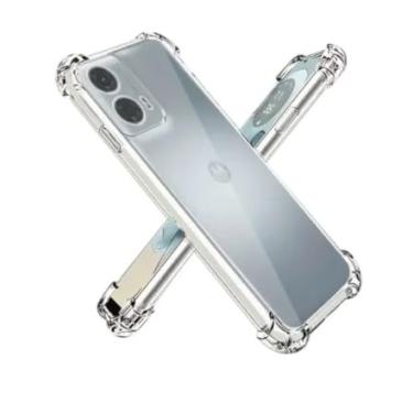 Imagem de Capa Anti Shock Transparente para Motorola Moto Edge 50 – Bordas Reforçadas, Anti Impacto, Anti-Amarelamento