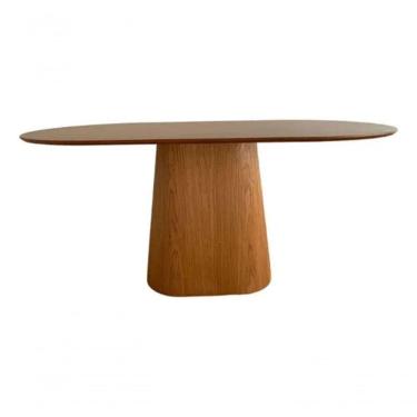 Imagem de Mesa De Jantar Cone Retangular Arredondada 180x100cm Cinamomo