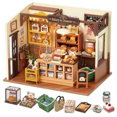 Imagem de Kit Doll House Diorama Rolife Becka's Bakery com LED 1/24