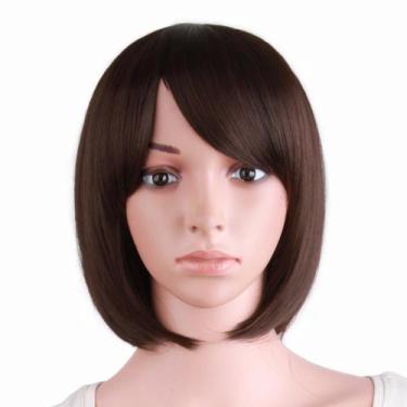 Imagem de Peruca MapOfBeauty Short Straight Cosplay Party BOB 30cm - Marrom