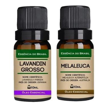 Imagem de Kit 2 Óleos Essenciais 10Ml - Lavandim + Melaleuca - Essência Do Brasi