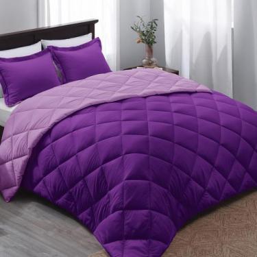 Imagem de Conjunto de edredom Basic Beyond Purple Reversível Queen Size