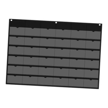 Imagem de ＫＬＫＣＭＳ Bolsa de armazenamento para gráficos de bolso, organizador resistente e multifuncional para calculadoras, para pendurar na porta do armário, Preto