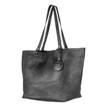Imagem de Bolsa Shopping Textura Lisa Army - COMFORT, G, Preto