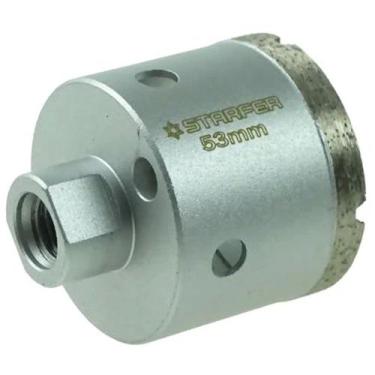 Imagem de Broca Serra Copo Diamantada 53mm Rosca M14 para Esmerilhadeira Furos L