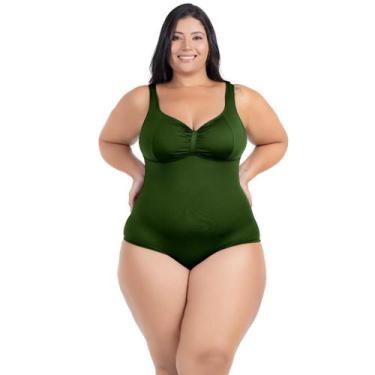 Imagem de Maiô Plus Size Costas Nuas Tecido Modelador Chapa Barriga - HYPE MODAS