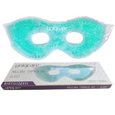 Imagem de Máscara Térmica Gel Verde para os Olhos Uso Frio e Quente Uniqcare - U