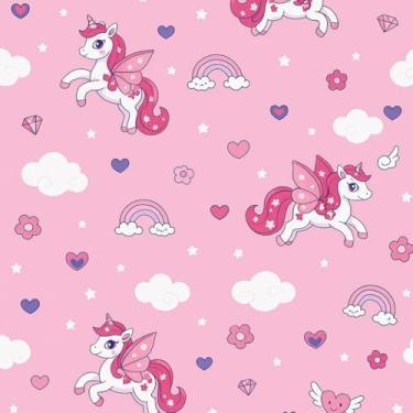 Imagem de Papel de Parede Adesivo Sala Quarto Ripas Madeira Clara Lisa Autocolante 5m x 45cm(Unicornio)