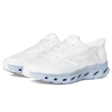 Imagem de Skechers Tênis feminino Go Walk Glide Step 2.0 Belah Hands Free Slip-ins, Branco/Lavanda, 36