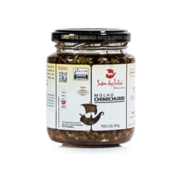 Imagem de Sabor das Índias Molho Chimichurri, Churrasco, Sem Glúten, Vidro 200g