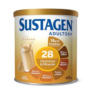Imagem de Sustagen Adultos Complemento Alimentar Sabor Banana - Lata 400g