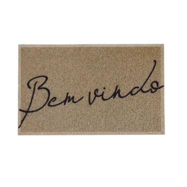 Imagem de Capacho Vinil Bem Vindo Bege 40X50cm Kapazi