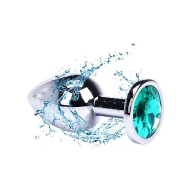 Imagem de Plug Anal em Aço com Joia Tamanho M - Sexy Import