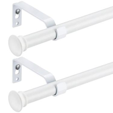 Imagem de Varões de cortina DEROFIT White 70-120 cm, pacote com 2 suportes