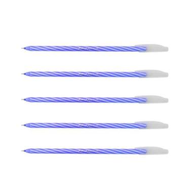 Imagem de Kit Caneta Esferográfica Spiro c/ 5 Unidades - Cis, Azul