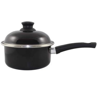 Imagem de Panela Esmaltada Ágata 1.3 litros Nr 18 Preta - Ewel