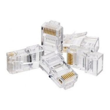 Imagem de 650x Conector Cristal Rj45 Cat6 Giga Cabo Rede 10/100/1000