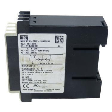 Imagem de Rele Tempo Weg ETW Todos 110v Rtw-Et02-U030Se37 0.2 A 30 Segundos Estrela Triângulo