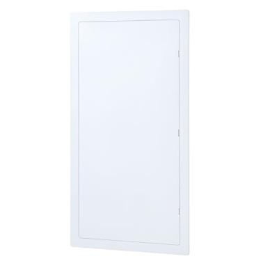 Imagem de QWORK Painel de acesso para drywall, porta de acesso de plástico ABS de 35,5 x 73,5 cm, capa removível de parede para sistemas de encanamento e HVAC