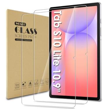 Imagem de WD&CD Pacote com 2 protetores de tela compatíveis com Samsung Galaxy Tab S10 Lite / S10 FE 2025/S9 FE/S9/S8 10,9 polegadas, filme de vidro temperado 【Antiarranhões】【Antibolhas】【Alta definição】