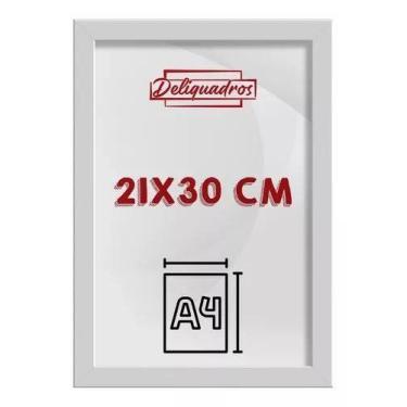 Imagem de Kit 5 Quadros Moldura A4 Fotos Certificado Preto Premium - Dk Decor, B