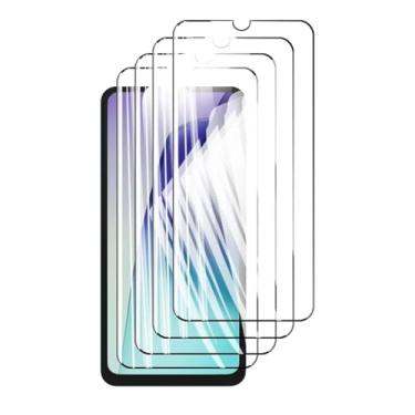 Imagem de 4 protetores de tela para Redmi 14c 4g 14 C, vidro temperado, cristal de alumínio de alta qualidade, capa antirriscos, proteção de 6,88" (preto)