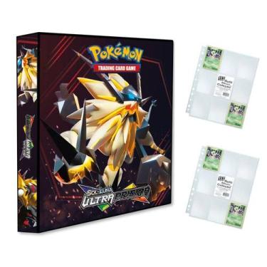 Imagem de Álbum Pasta Fichário Pokemon com 20 Folhas Sol e Lua Ultras Prisma Cap