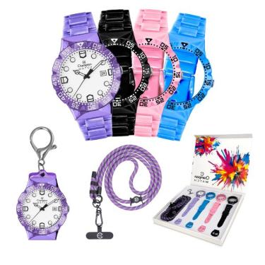 Imagem de Relógio Champion Troca Pulseiras CP31901M Prova D'Água 100m