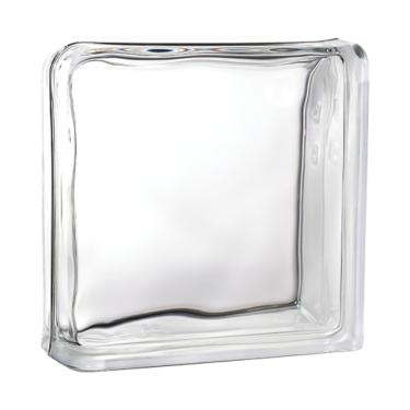 Imagem de Tijolo de Vidro 19 x 19 x 8 cm Liso Translúcido 2 Lados Tradestar